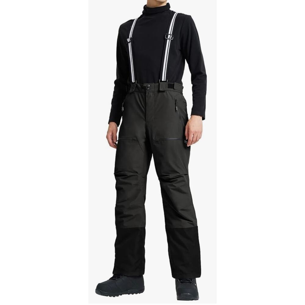 Pioneer Camp Men’s Snow Ski/Snowboard Pants Waterproof w Suspenders Size Medium